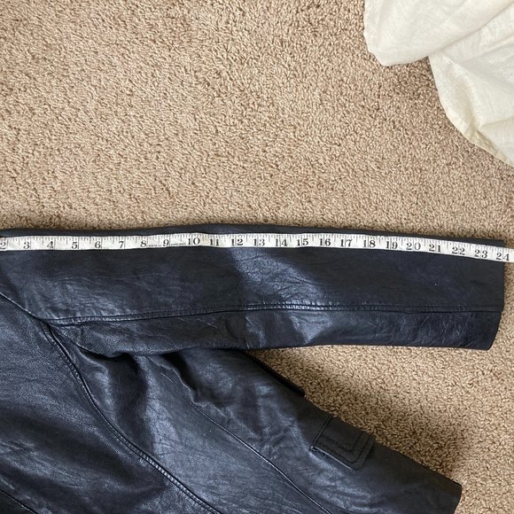 Bod & Christensen Black Leather Jacket Sz S - Picture 9 of 9